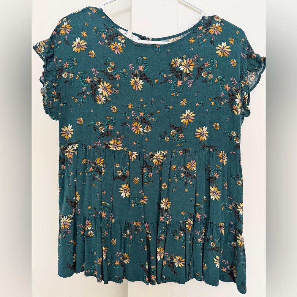 Maurices Teal Floral Dress